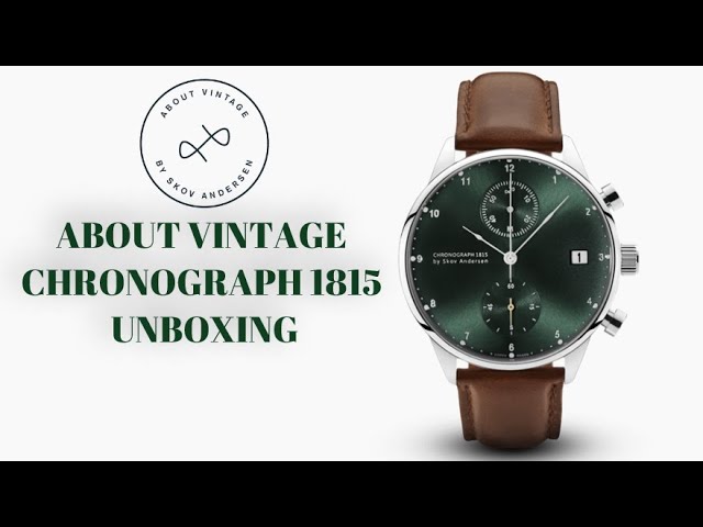 ABOUT VINTAGE Chronograph 1815 Un-Boxing with a Beautiful Green