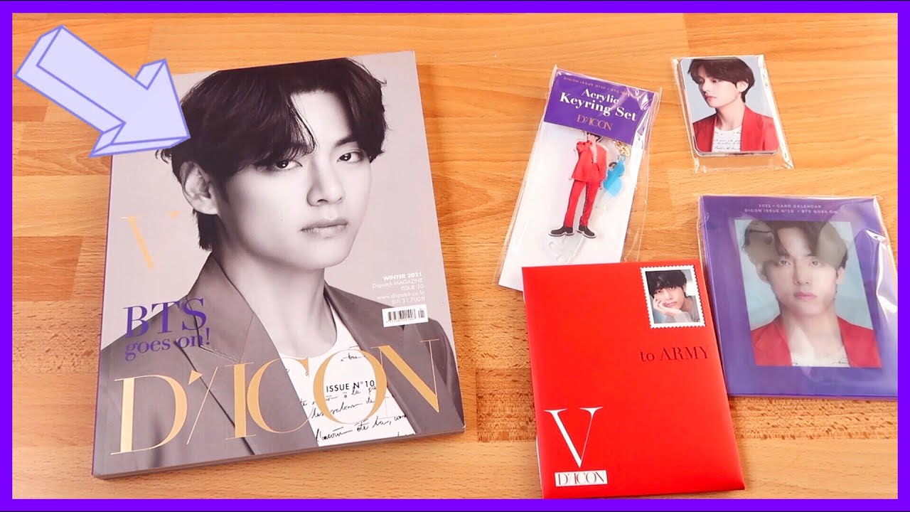 UNBOXING TAEHYUNG X DICON VOL.10 BTS GOES ON (V version) - YouTube