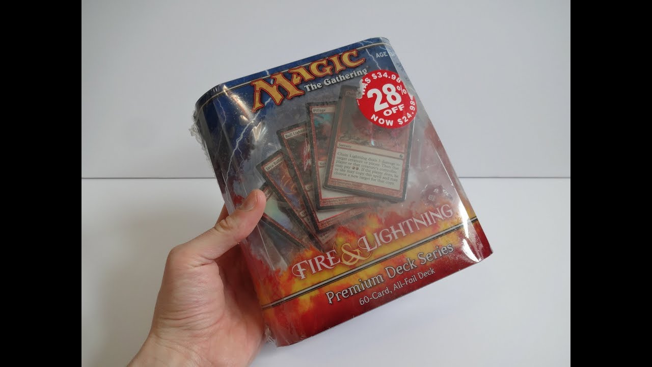 Premium Deck Series Fire and Lightning Unboxing Fun - MTG - YouTube