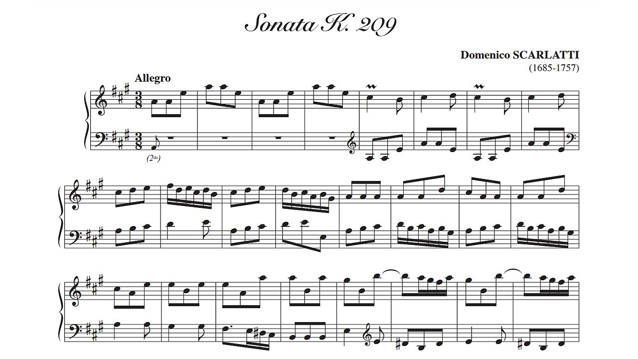 Scarlatti: Sonata in A major K. 209 - Anthony di Bonaventura, 1988