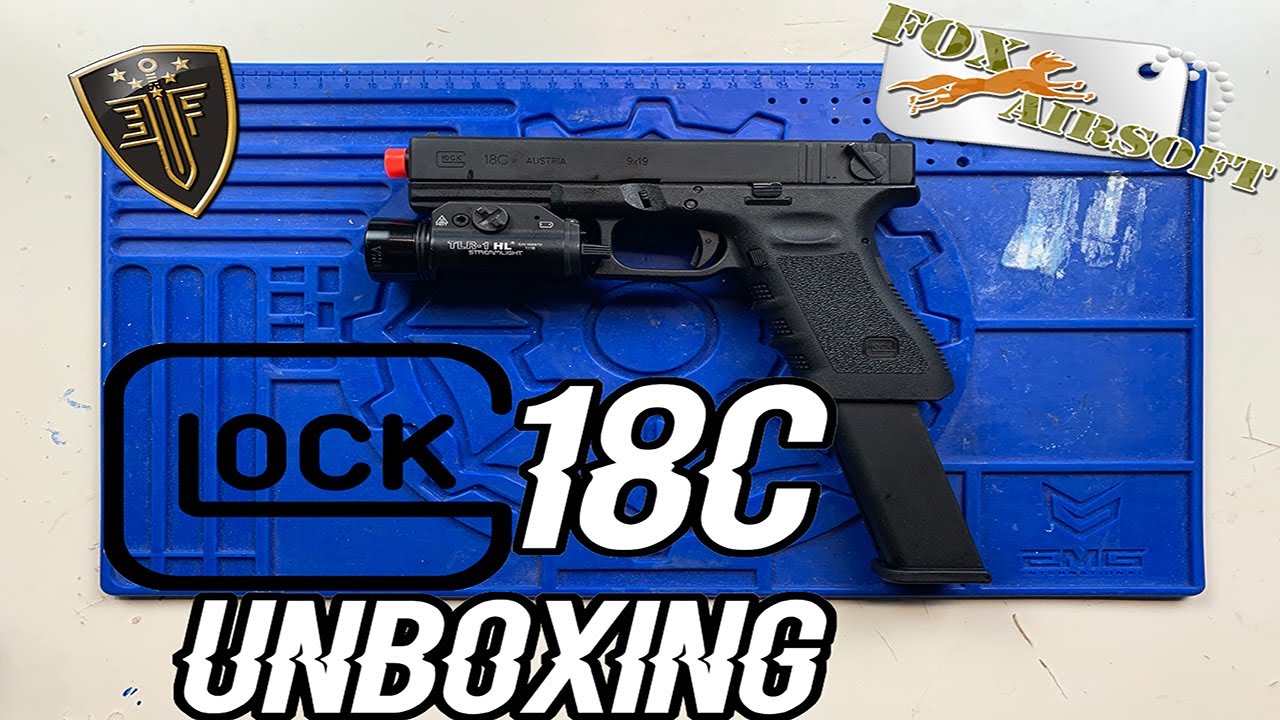 FULL AUTO AIRSOFT GLOCK || Elite Force Glock 18C UNBOXING