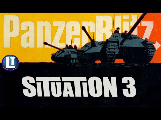 PANZERBLITZ SITUATION 3 Playthrough / Example of Gameplay / AVALON
