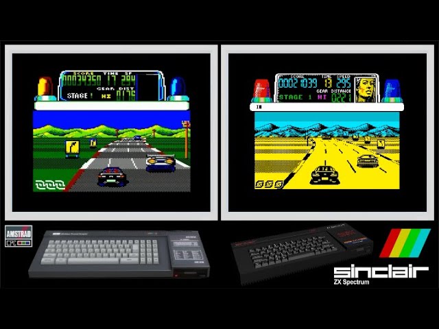 CPC vs ZX Spectrum : CHASE H.Q. (Side by side comparison) - YouTube