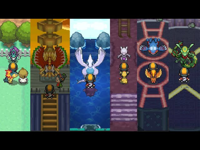 HGSS】全伝説ポケモン登場シーン【ハートゴールド/ソウルシルバー