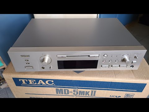 MiniDisc Deck TEAC MD-5mkII First PowerOn & operation test Первое