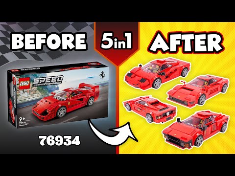 LEGO Speed Champions Ferrari F40 Alternate Builds (5in1)[76934
