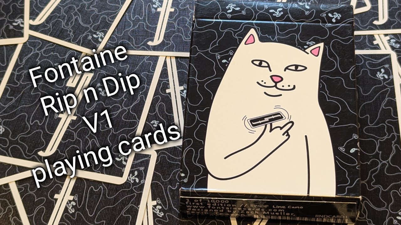 Daily deck review day 298 - Fontaine Rip n Dip v1 playing cards