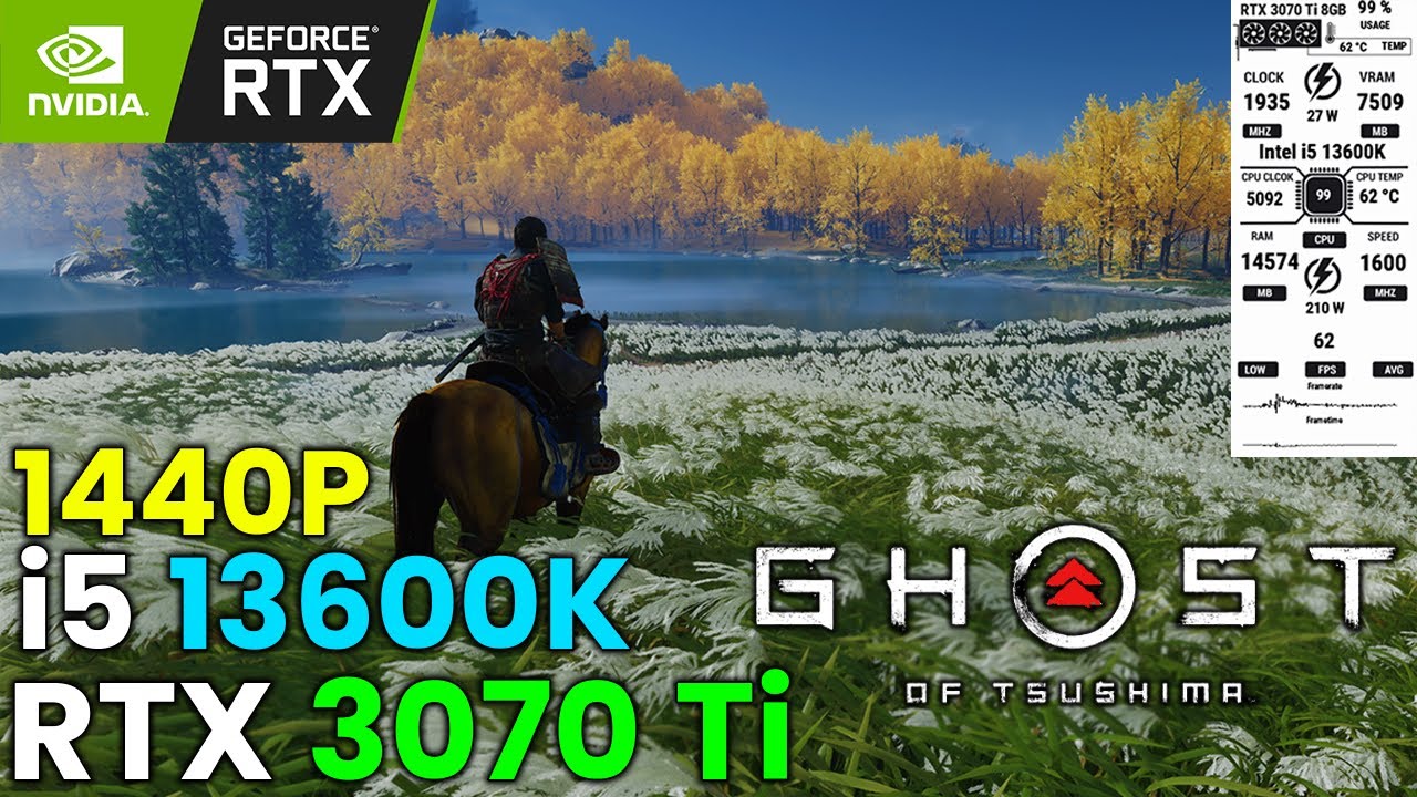 Ghost of Tsushima - RTX 3070 Ti - i5 13600K - MAX Settings - 1440p