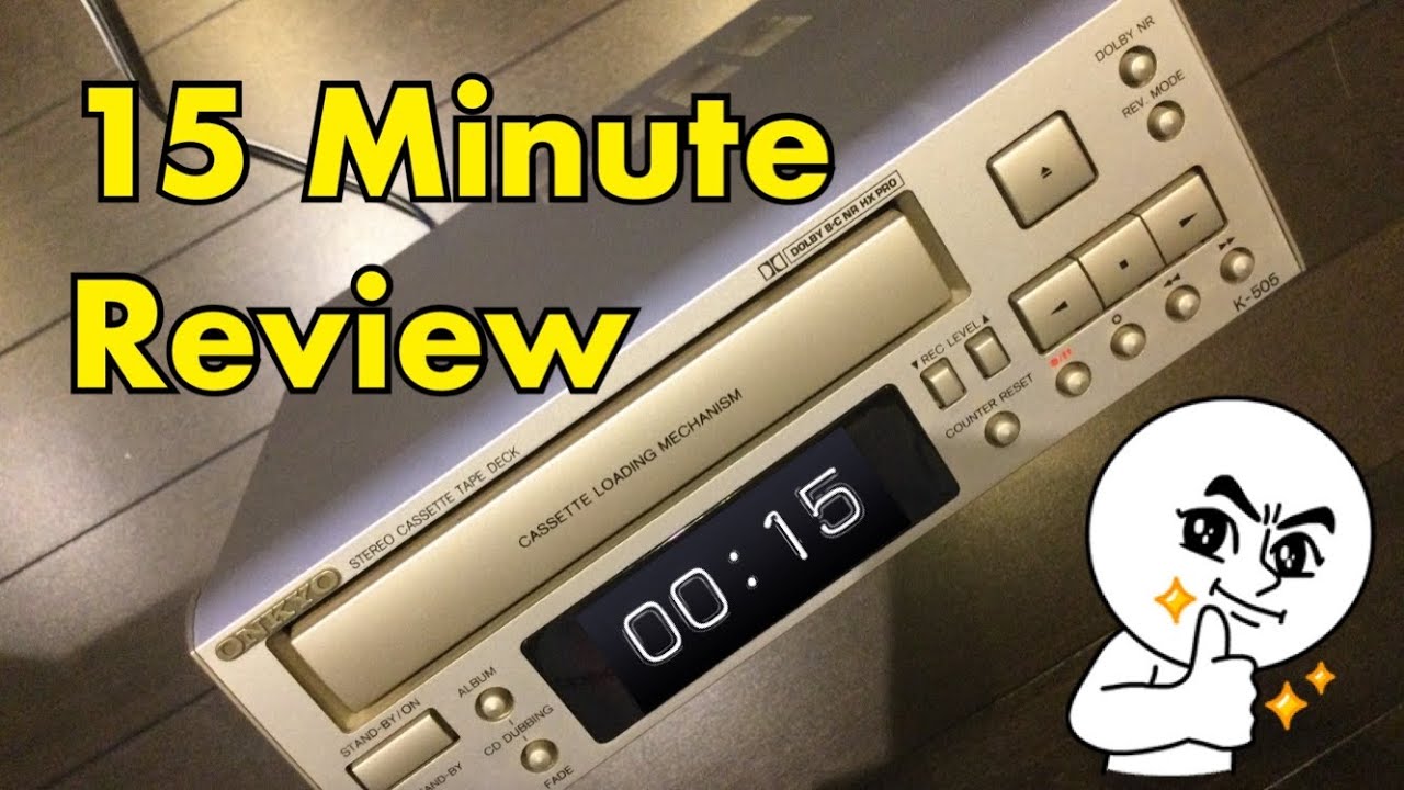 Cassette Deck Review Onkyo K-505 INTEC205 Cheap Audio HiFi From
