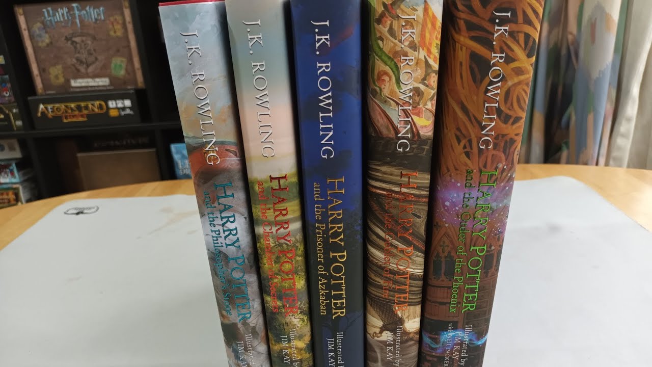 Harry Potter Hardcover Illustrated Editions Books 1 - 5 - YouTube