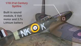 1/18 Spitfire - 21st century toys - YouTube