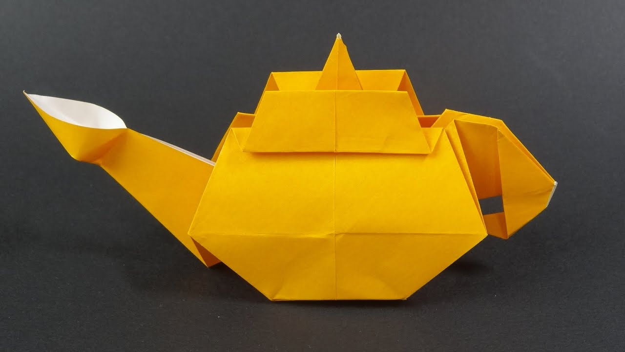 妖怪と魔法おりがみ「魔法のランプ」Origami Toy 