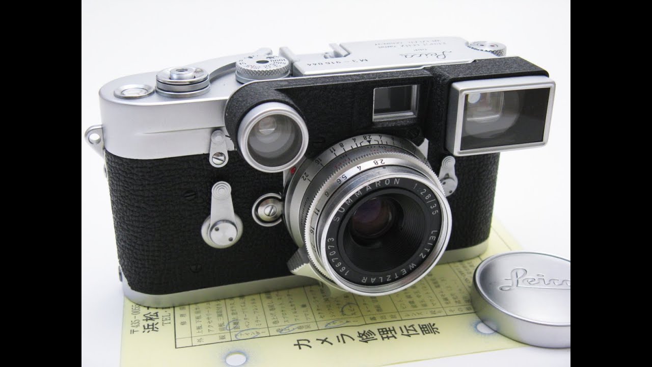 修理完了:ライカM3 + 眼鏡付ズマロン35mmf2.8 - YouTube
