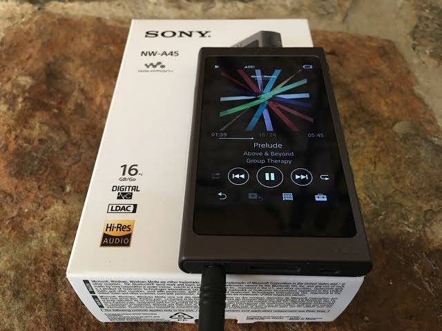 Sony NW-A45 high res music player review! - YouTube