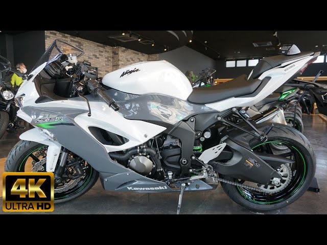 New 2021 KAWASAKI NINJA ZX-6R White Gray - New Kawasaki Ninja ZX