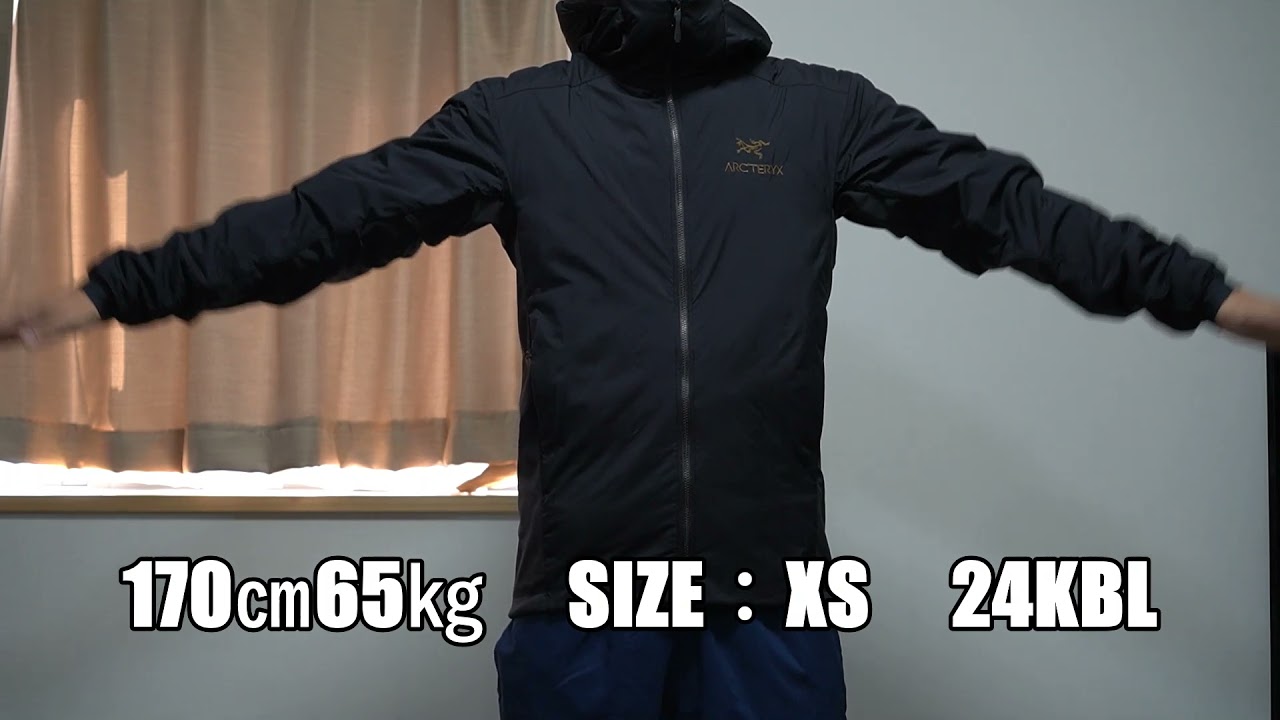 170cm65kgがアークテリクス メンズ アトムLTフーディ XSサイズ 24K
