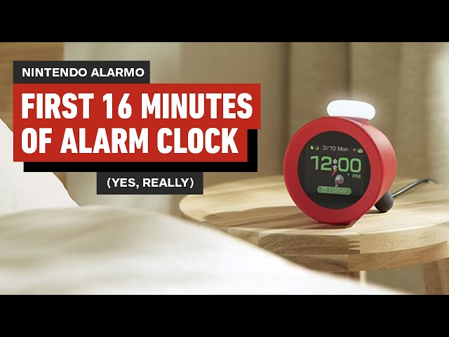 Nintendo Alarmo Sound Clock - The First 16 Minutes of Gameplay
