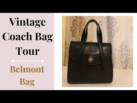 Vintage Coach Bag | Belmont Bag Tour - YouTube