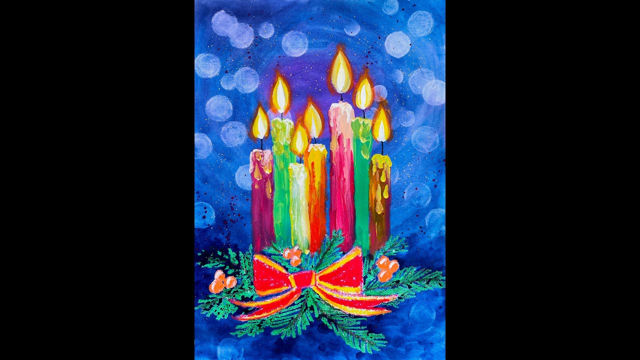簡単で楽しくできる光の描き方！キャンドルを描いてみよう！ - YouTube