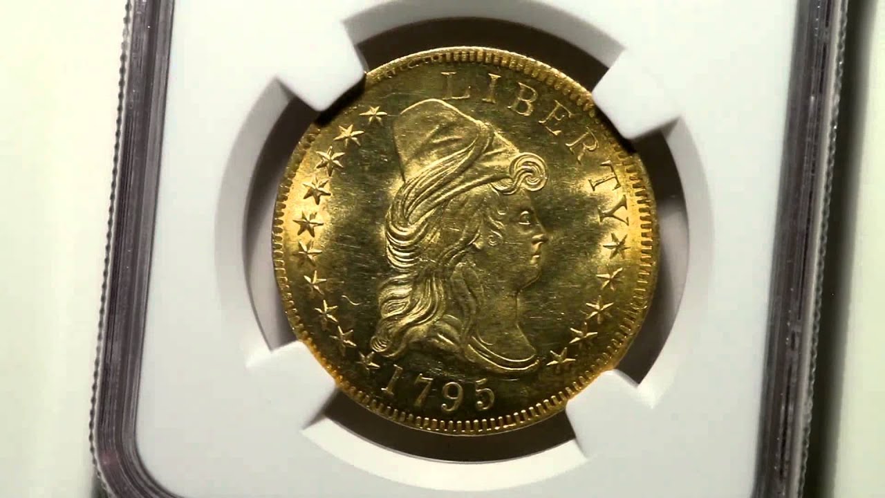 1795 $10 13 Leaves MS65 NGC. BD-5, R.5.  Early Eagles | Lot