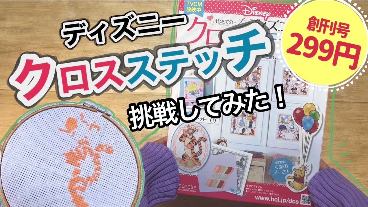 はじめてのディズニークロスステッチ】挑戦してみた！開封☆付属品紹介