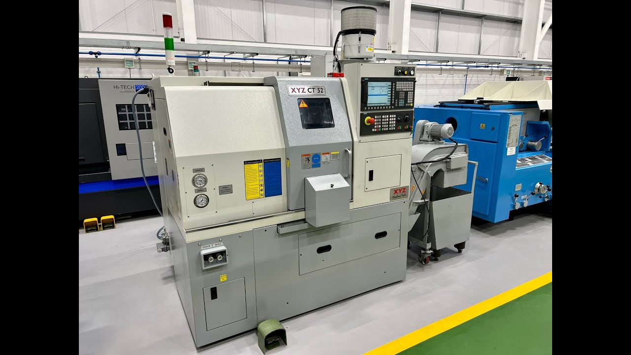 XYZ CT52 CNC Lathe with Siemens Sinumerik 828D Shopturn Control