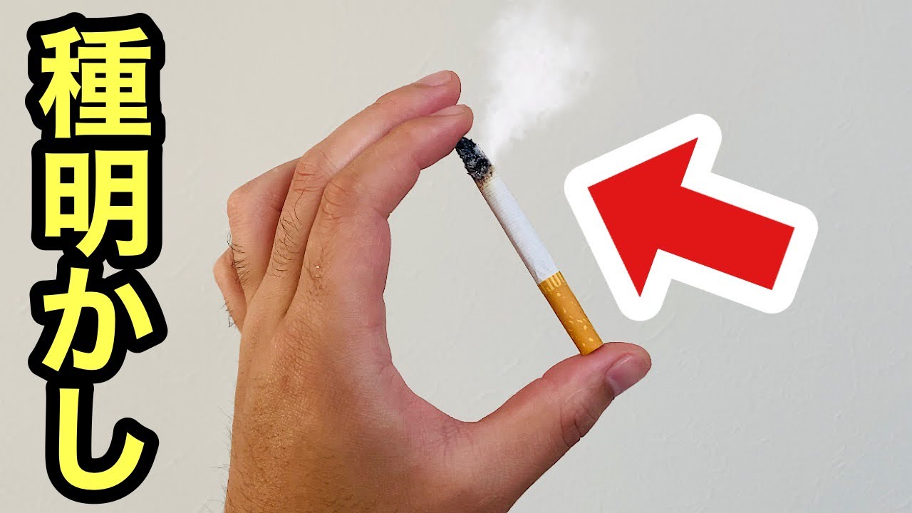 タバコ1本あればスグ出来る手品です【種明かし】Magic trick