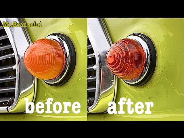 ローバーミニ】Mr.Bean miniのウィンカーレンズを交換 - YouTube