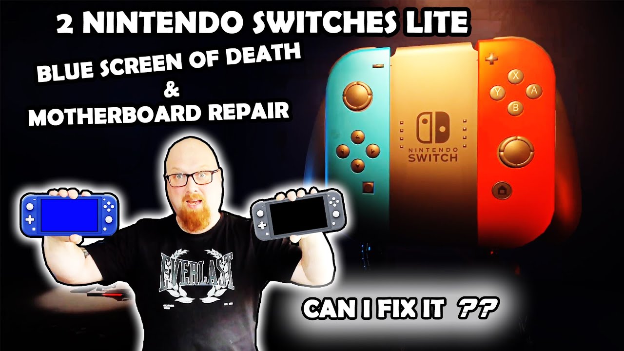 Nintendo Switch Lite Blue Screen repair and another Switch Lite