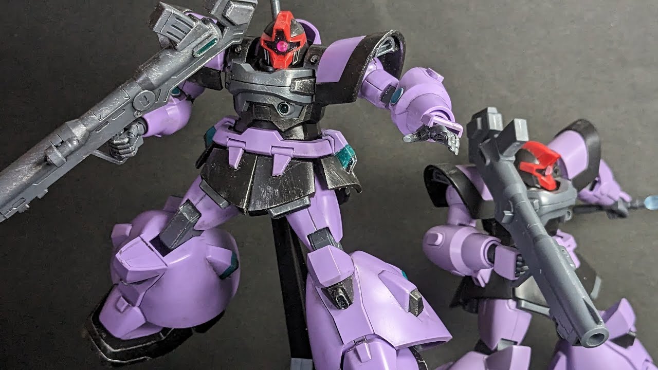 HG ドムトルーパー】 簡単汚し塗装 - YouTube