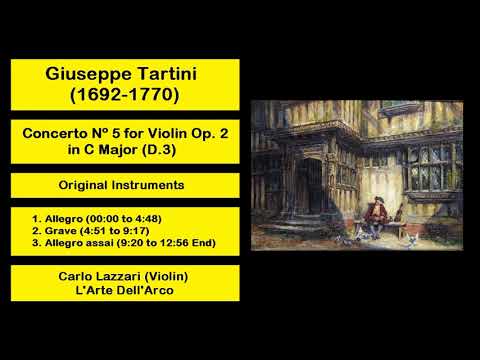 Giuseppe Tartini (1692-1770) - Concerto Nº 5 Op. 2 in C Major (D