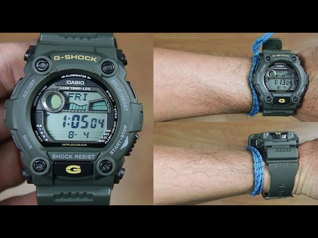 CASIO G-SHOCK G-7900-3 MILITARY GREEN - UNBOXING - YouTube