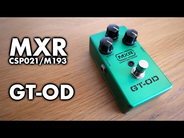 MXR M193 GT-OD (Custom Shop CSP021) - YouTube