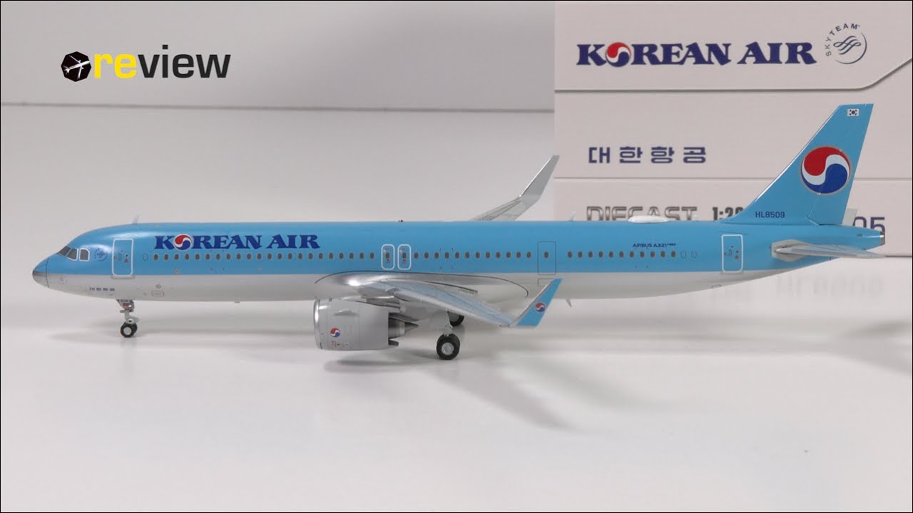 Korean Air Airbus A321NEO (Scale 1:200) | Review #814 - YouTube