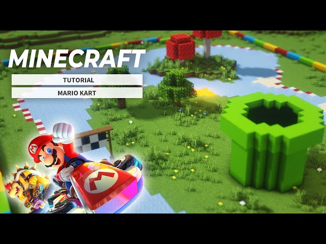 Minecraft] How to build the MARIO KART Mini Game - YouTube