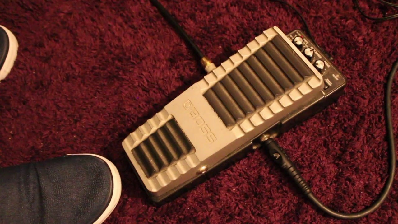 Quick Test - Boss PW-10 V Wah Pedal - Uni V Vibe Mode - YouTube