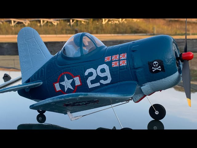 通販で買った チョロQみたいなラジコン飛行機を良く飛ぶ様に適正化して