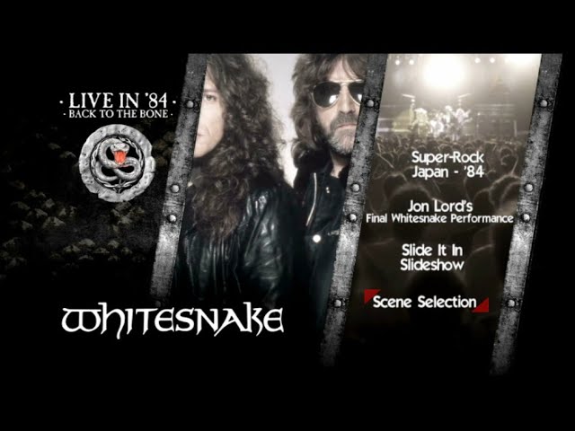 Whitesnake Back to the Bone Live 1984 CD/DVD Set Review! David