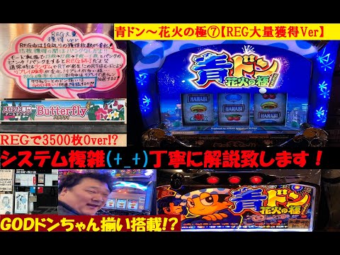 目指せREGで5000枚🤩青ドン〜花火の極⑦【REG大量獲得Ver】😊GODドン