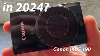 Canon IXUS 190 camera test video with zoom and sample images in