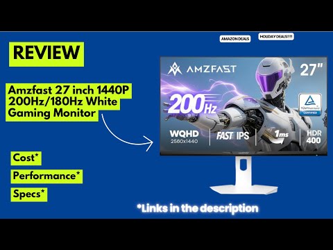 Amzfast 27” 1440P 200Hz Gaming Monitor Review | Fast IPS, HDR400