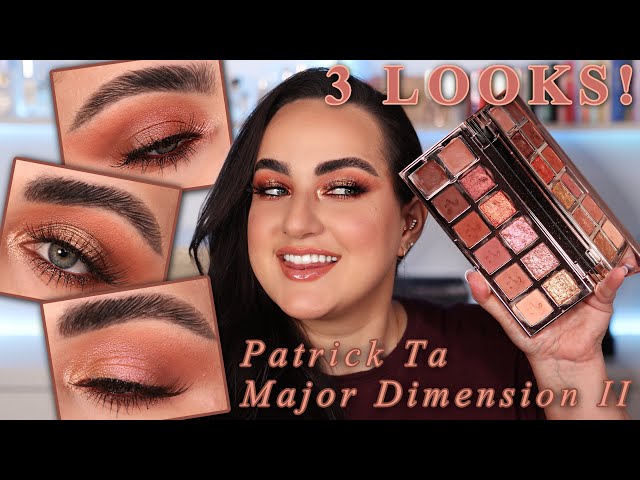 PATRICK TA MAJOR DIMENSION II ROSE EYESHADOW PALETTE REVIEW + 3