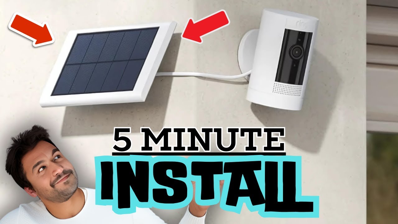 How to Install Solar Panel for Outdoor Ring Stick Up Camera| Easy