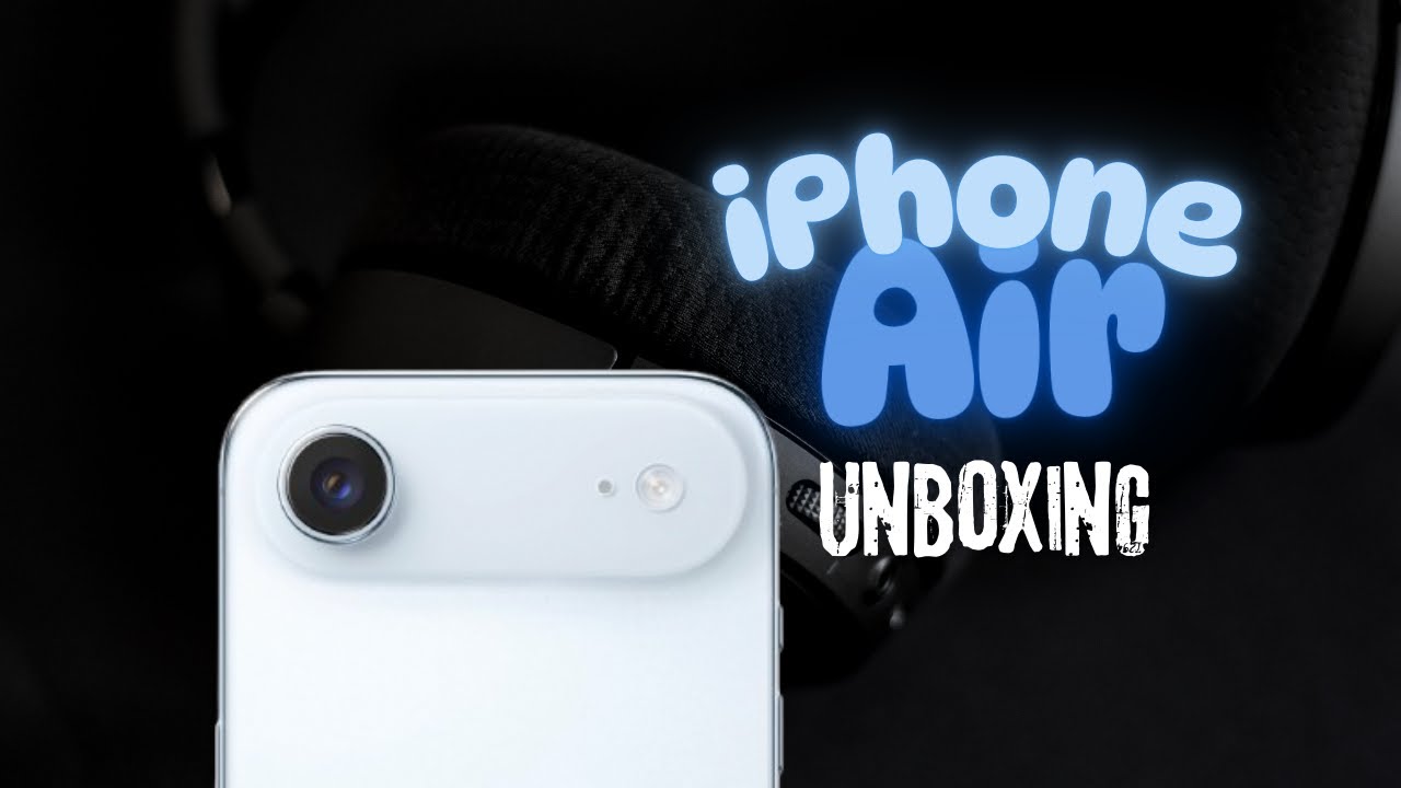 iPhone Air Sky Blue 256GB Unboxing and Hardware tour! - YouTube
