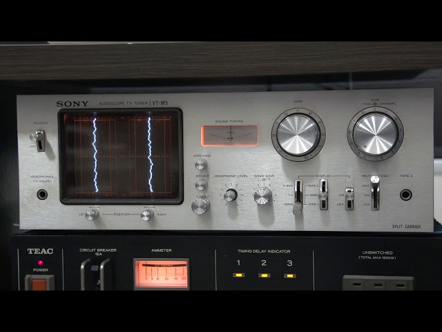 SONY VT-M5 audioscope TV tuner - YouTube