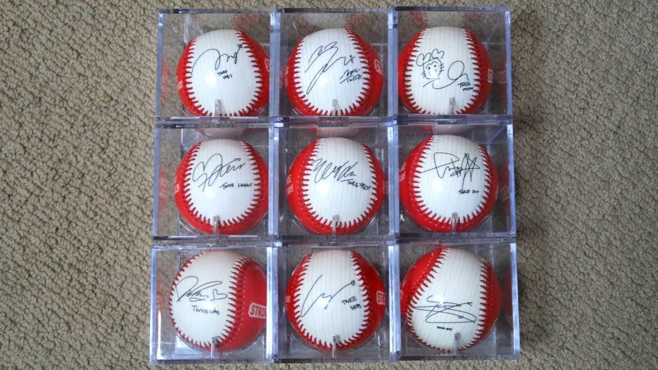 TWICE x Strikezon Limited Edition Baseballs (All 9 Members Set