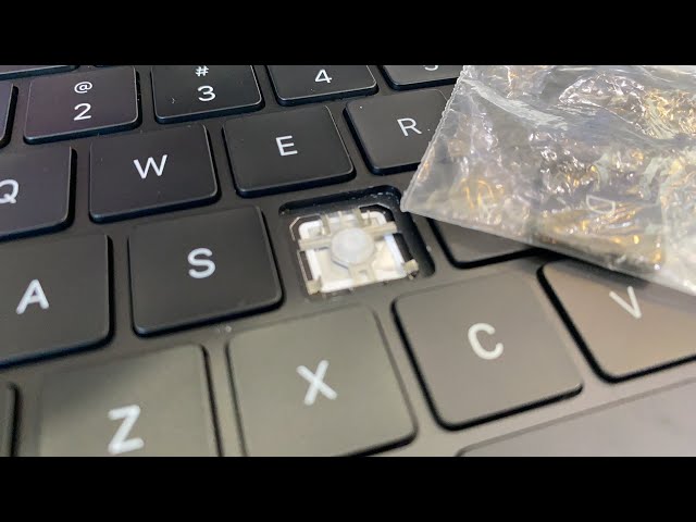 MacBook Pro 2021 14inch キースイッチはずれた修理やり方 - YouTube