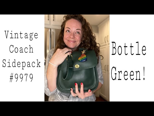 Vintage Coach Sidepack #9979 in Bottle Green Bag Talk! - YouTube
