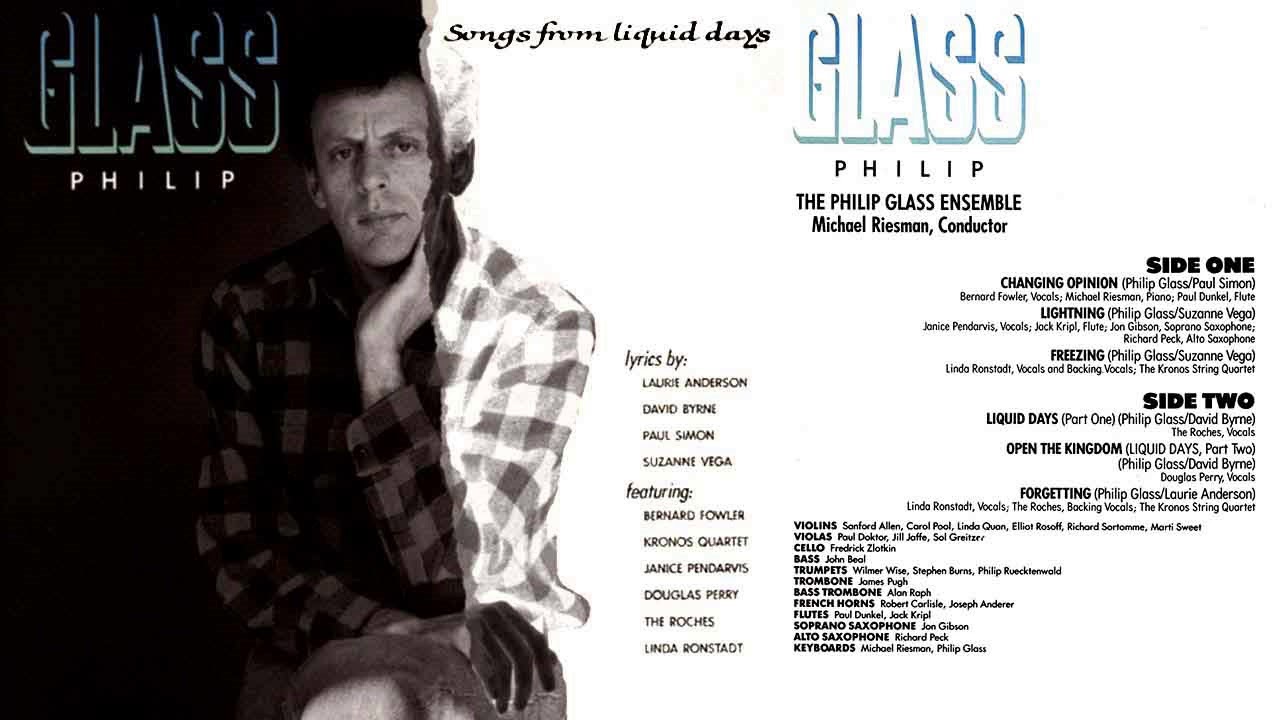 PHILIP GLASS 🎵 Songs from Liquid Days 🎵 FULL ALBUM 1986 - YouTube