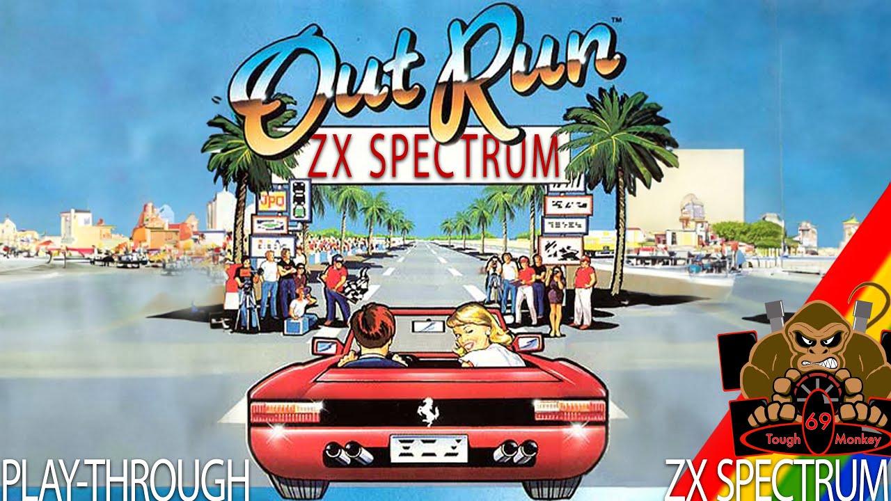 Out Run by SEGA and US Gold - 1987 - Sinclair ZX Spectrum